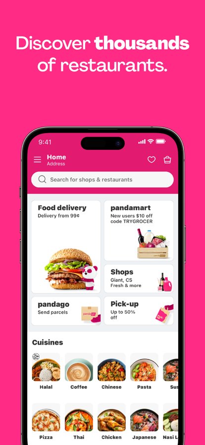 空腹熊猫foodpanda外卖app