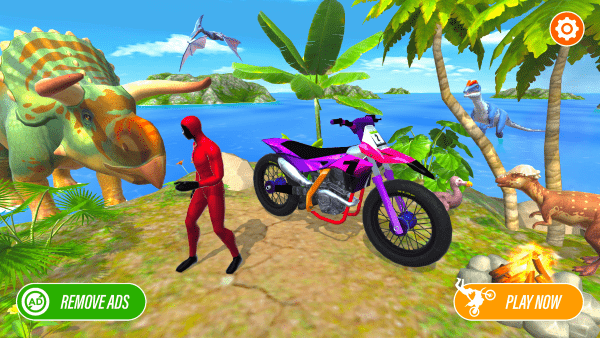 侏罗纪摩托车特技游戏(Bike Stunt)