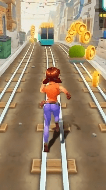 铁路夫人冲浪游戏