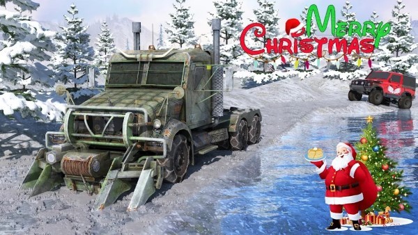 圣诞雪地卡车模拟器游戏