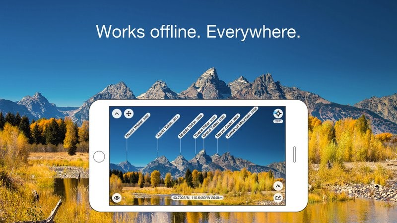 peakfinder离线地图软件