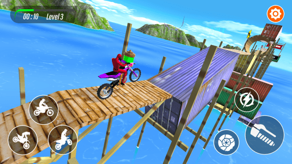 侏罗纪摩托车特技游戏(Bike Stunt)