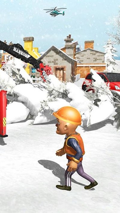 挖掘机模拟器雪地救援游戏
