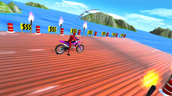 侏罗纪摩托车特技游戏(Bike Stunt)