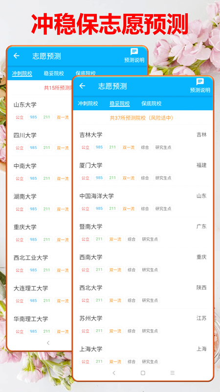 高考志愿大数据智能平台