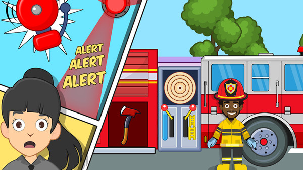 我的城市消防员小警察游戏