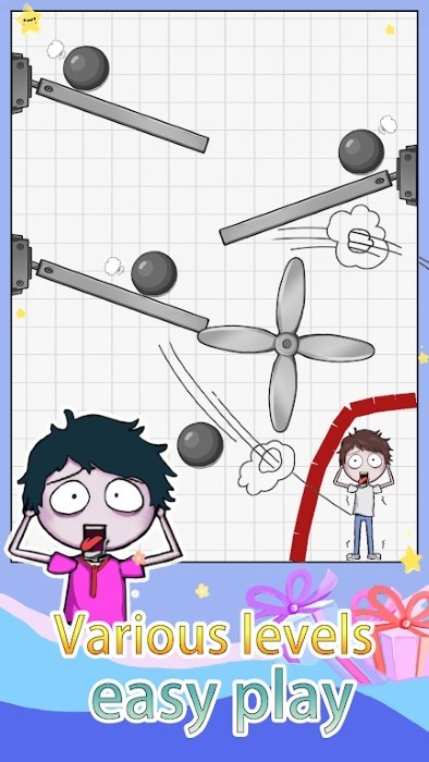 画线救助游戏(line drawing rescue)