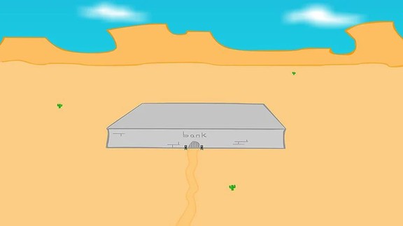 火柴人亨利爆破银行游戏