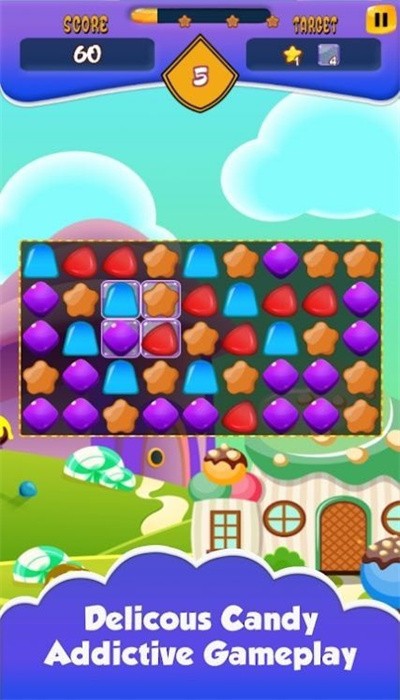 糖果爆破别墅三消游戏(cangy burst villa match 3 game)