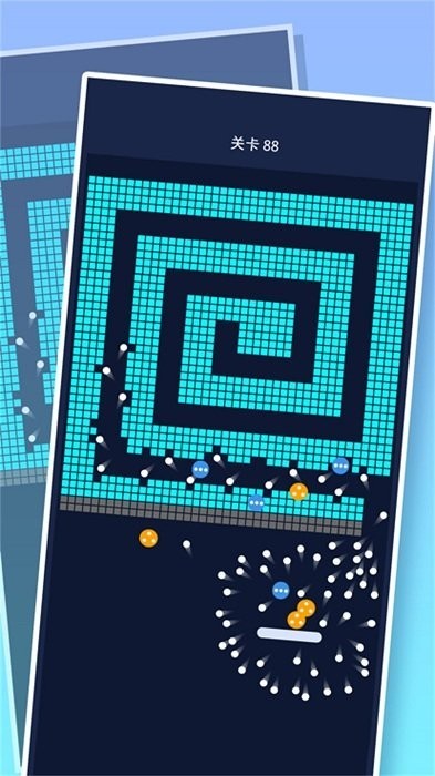 砖块粉碎模拟弹球打砖块游戏