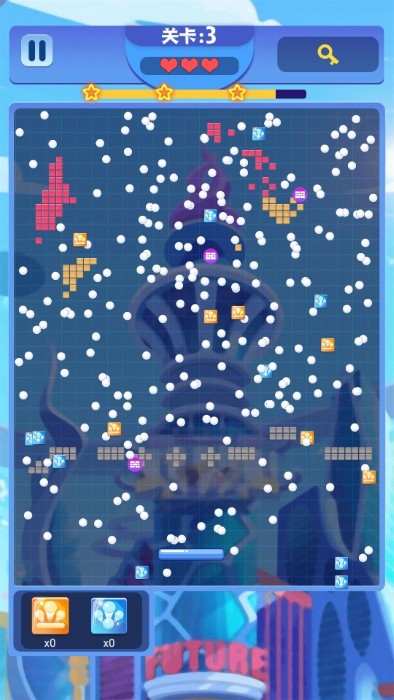 弹球碰砖块游戏