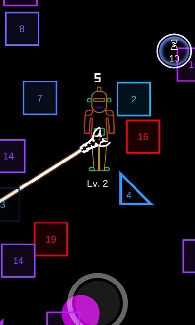 物理方块弹球游戏