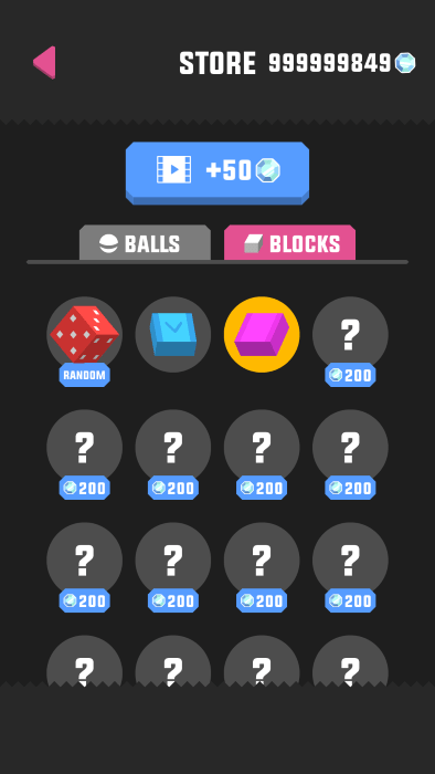 弹球粉碎砖块游戏