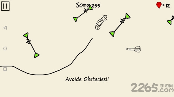 卡通画线汽车游戏