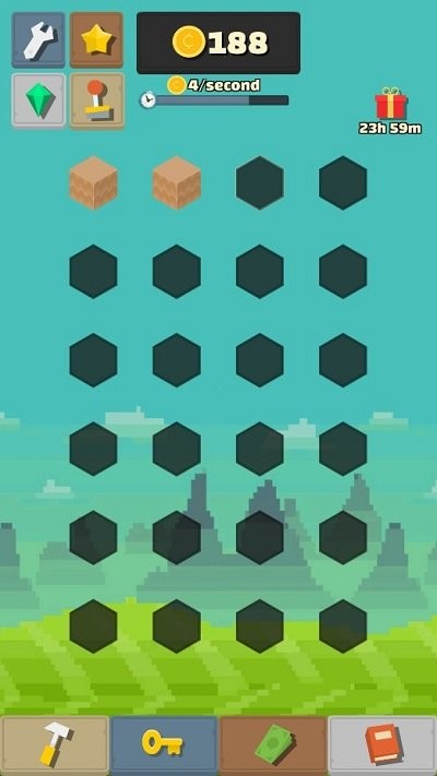 我的合并方块世界游戏