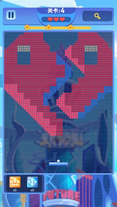 弹球碰砖块游戏