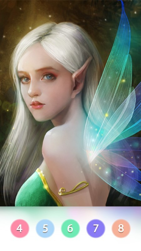 数字涂色花园游戏