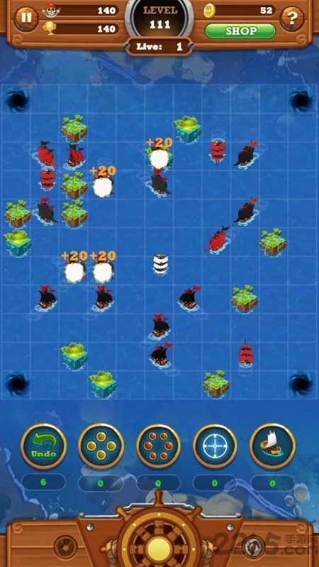 七艘战舰海盗海游戏