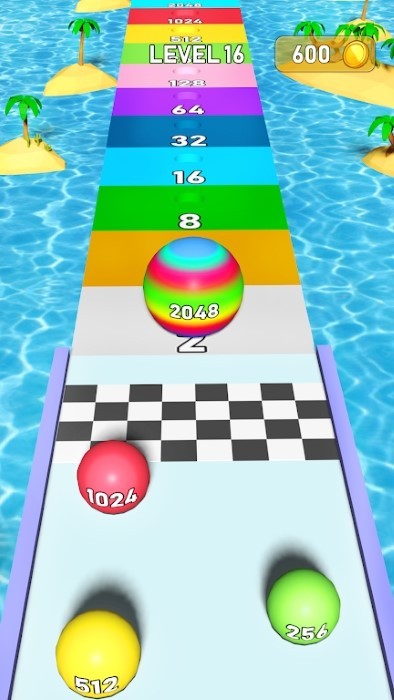 去球跑20483d游戏(going ball run 2048 3d)