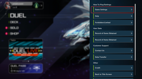 游戏王决斗大师怎么设置语言 游戏王决斗大师设置语言教程