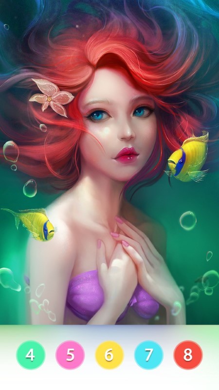 数字涂色花园游戏