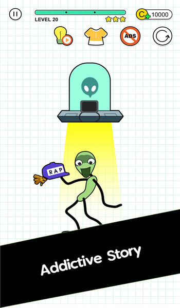 开心画线外星人传奇免费版