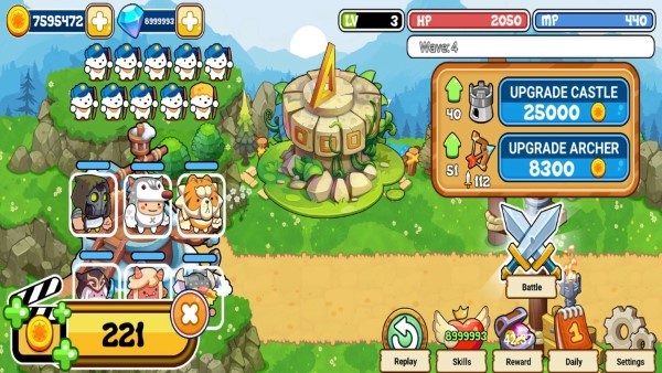 城堡防御战斗冲锋游戏