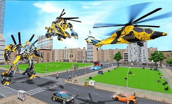 机器人变形直升机手机版 机器人变形直升机游戏下载