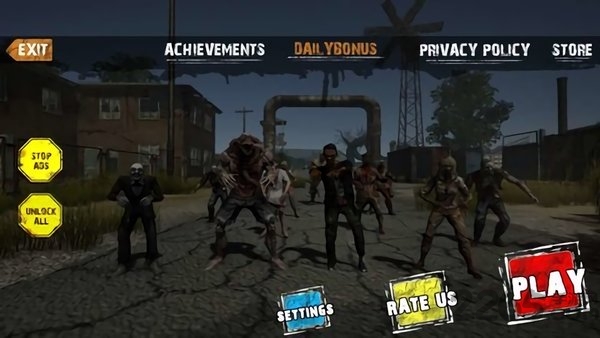 僵尸战争生存射击游戏