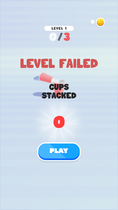 纸杯叠叠乐小游戏(cup stacks)