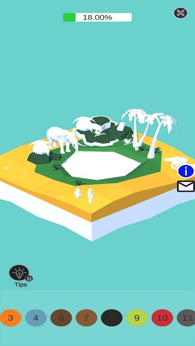 数字填色花园游戏