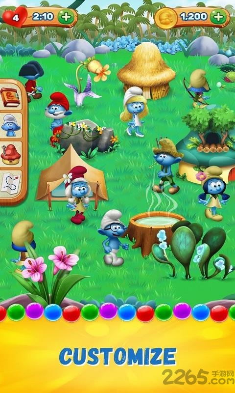 蓝精灵之泡泡枪手的故事无限金币版