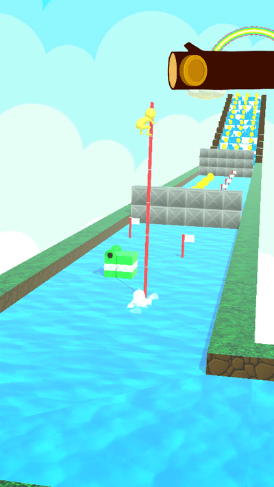 骑杆漂流小游戏(pole ride)