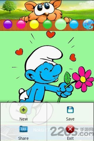 蓝精灵涂色手机版