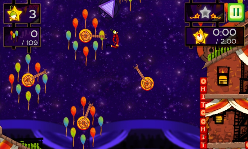 小丑维尔卡尼的杂技秀场游戏