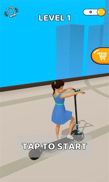 滑板车捡人跑游戏(scooter run)