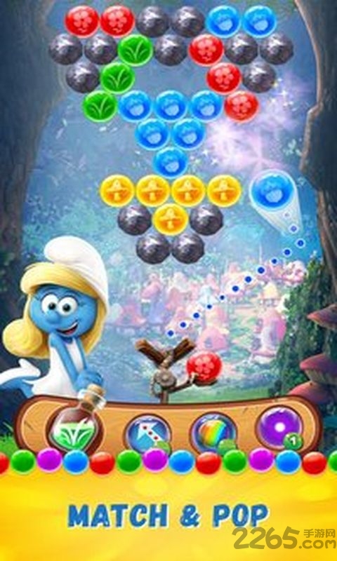 蓝精灵泡泡故事游戏