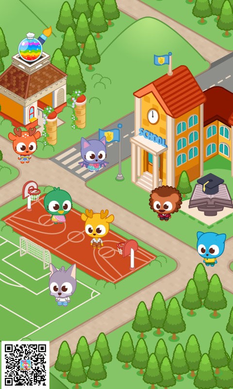 泡泡小镇校园生活游戏