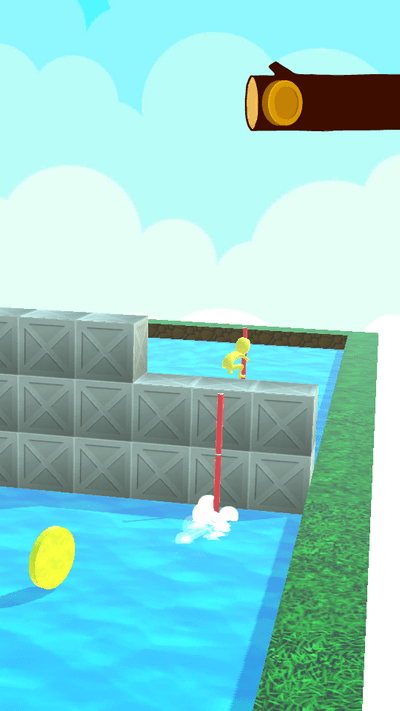 骑杆漂流小游戏(pole ride)