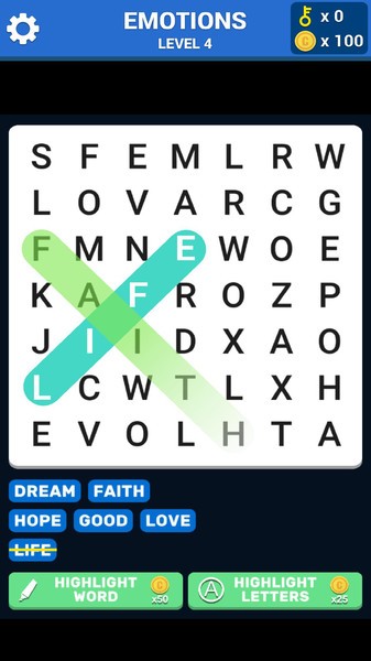 益智单词搜索游戏