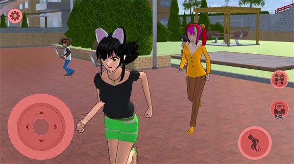 樱花校园逃离三枝跑酷游戏