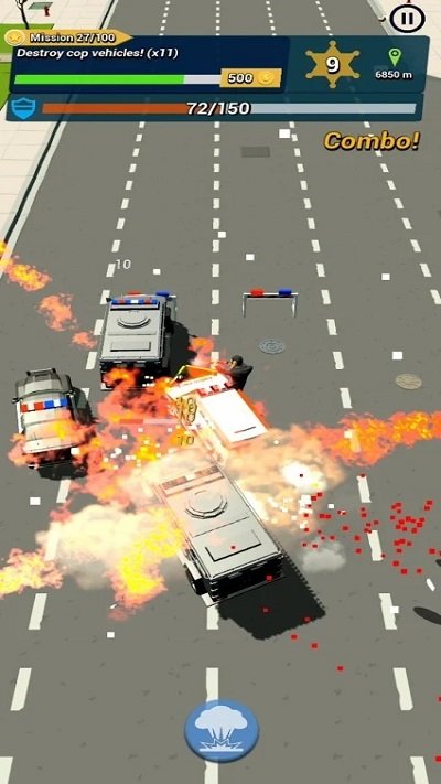 警察快跑者游戏(police rush runner)