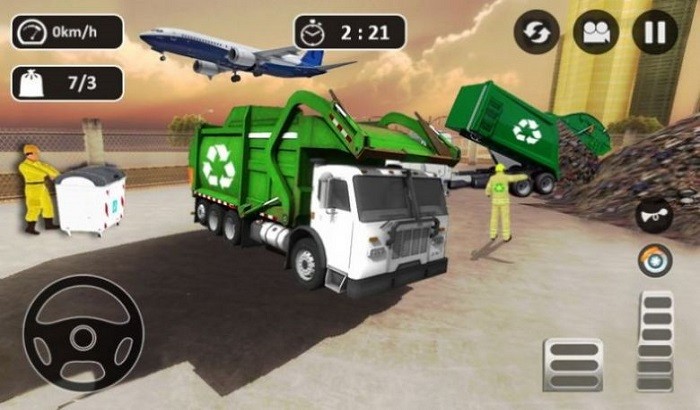 垃圾车行驶游戏(garbage trash truck driving)