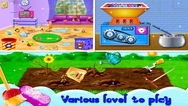 城市清洁垃圾回收分类游戏