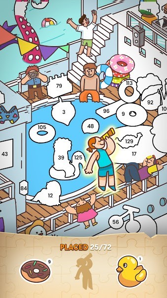 sticker book puzzle游戏